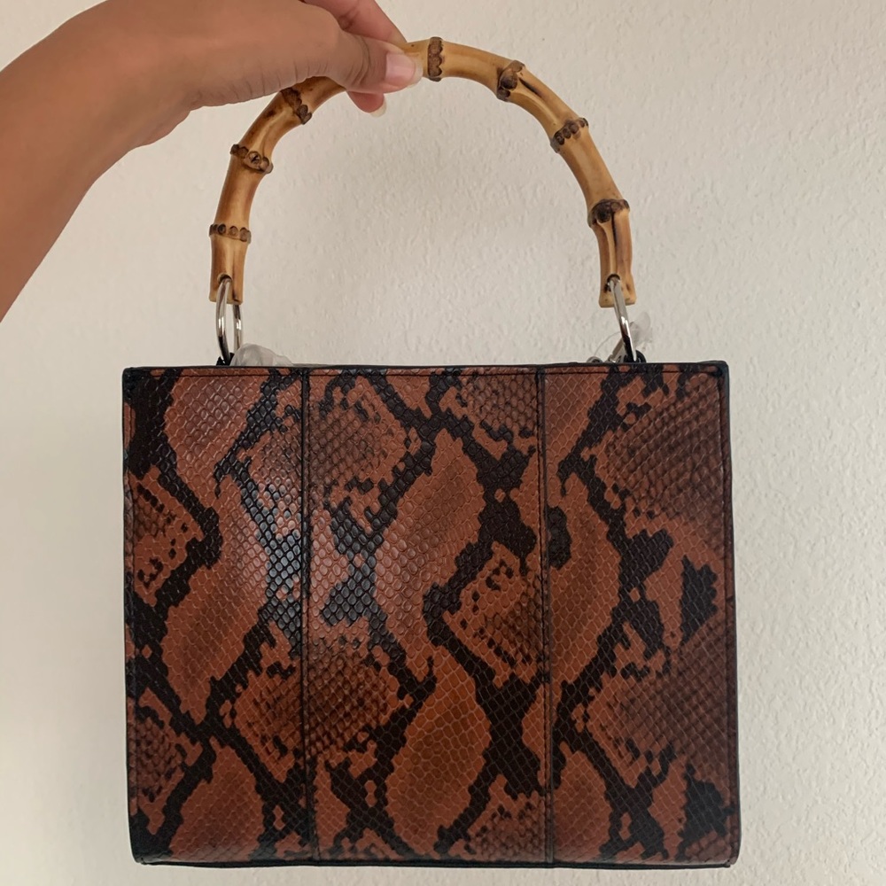 SNAKE PRINT PURSE